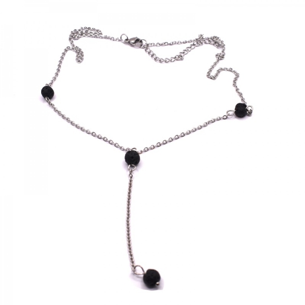 Κολιέ με λάβα πέτρα