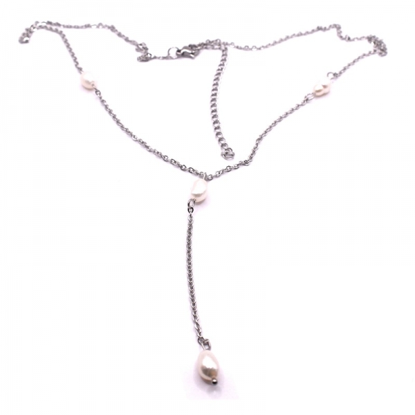 Κολιέ με μαργαριτάρια πέτρα