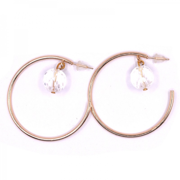 Κρίκοι φω με διάφανη πέτρα