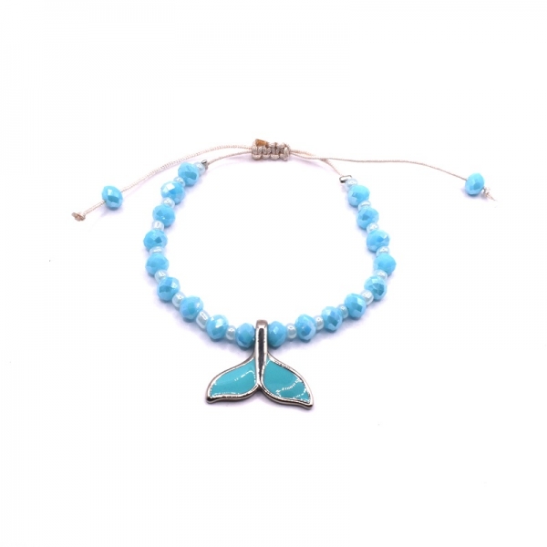 Bραχιόλι ατσάλι με ουρά γοργόνας