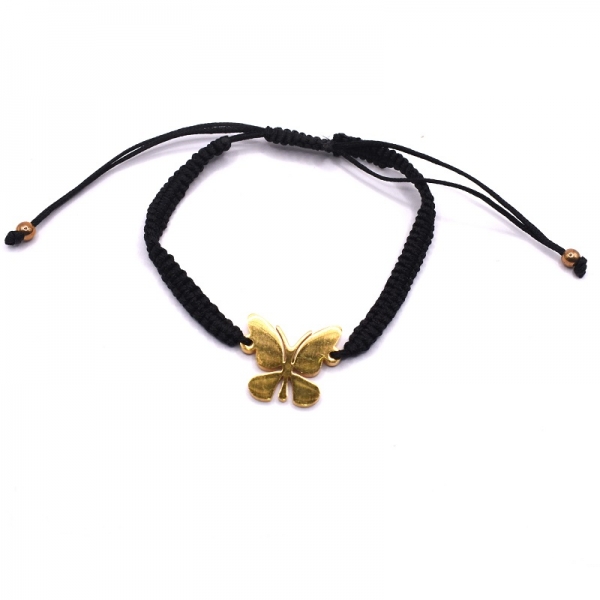 Βραχιόλι ατσάλινο μακραμέ 