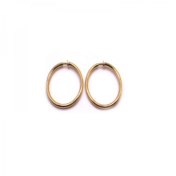 Σκουλαρίκια κρίκοι επιχρυσωμένοι