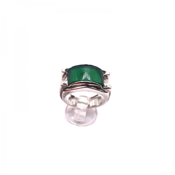 Δαχτυλίδι ασημένιο 925 με αχάτη