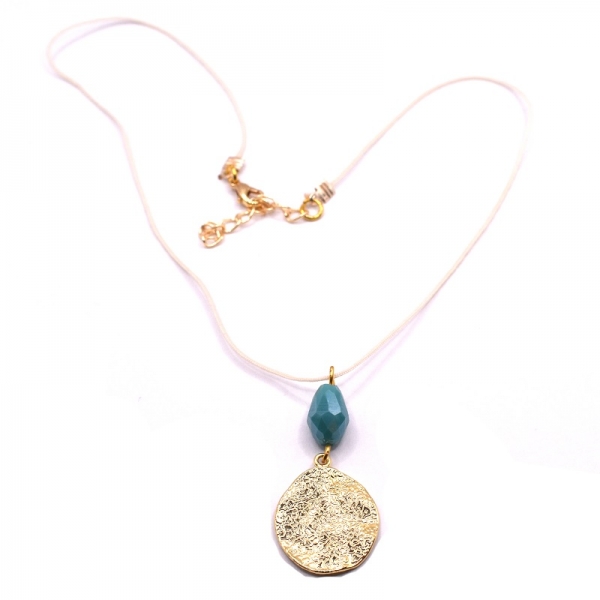 Κολιέ φω  με σιελ πέτρα