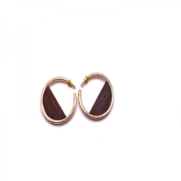 Σκουλαρίκια κρίκοι επιχρυσωμένοι