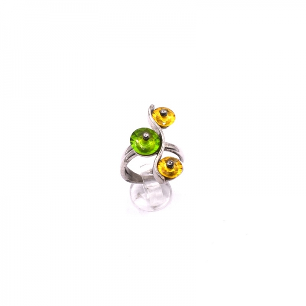 Δαχτυλίδι ασημένιο 925 με πέτρες