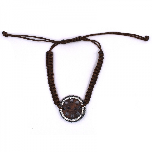 Βραχιόλι με καφέ και ζιργκόν