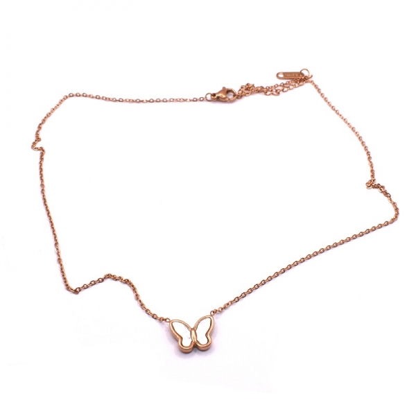 Κολιέ σε ατσάλι πεταλούδα