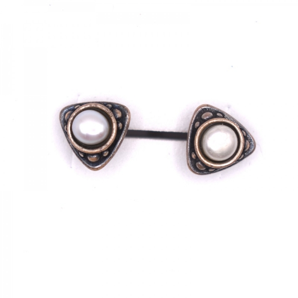 Σκουλαρίκια ασημένια με μαργαριτάρια