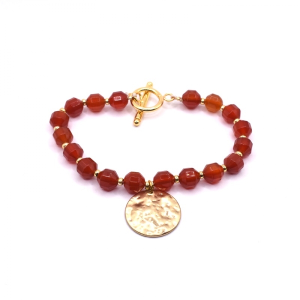 Bραχιόλι φω με κορνεόλη