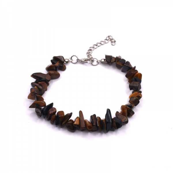 Bραχιόλι φω με μάτι τίγρη πέτρα