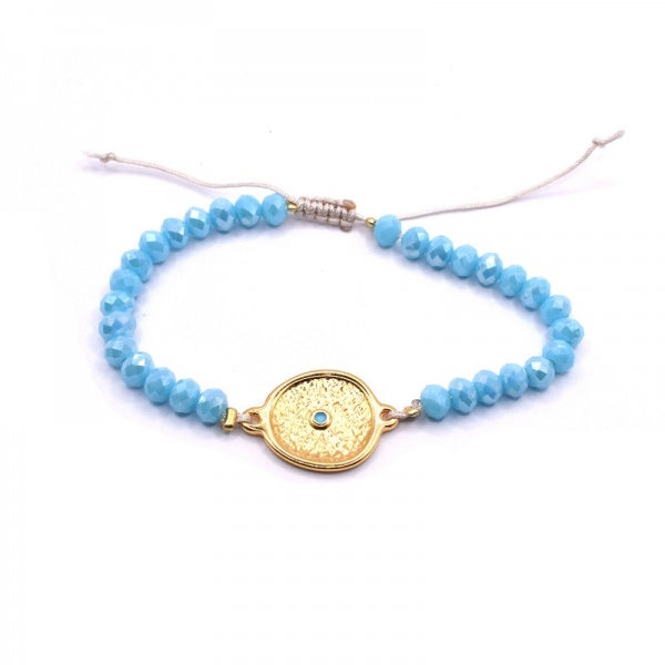 Bραχιόλι φω με σιελ πέτρα