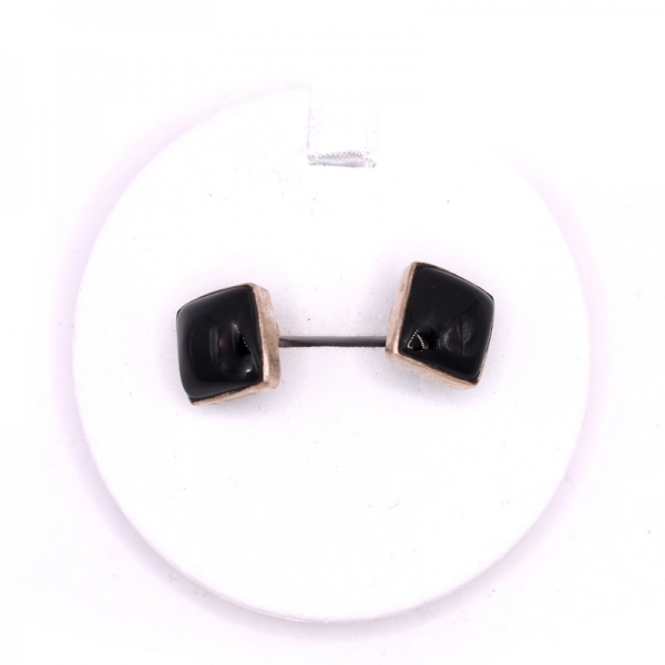 Σκουλαρίκια ασημένια με όνυχα πέτρα