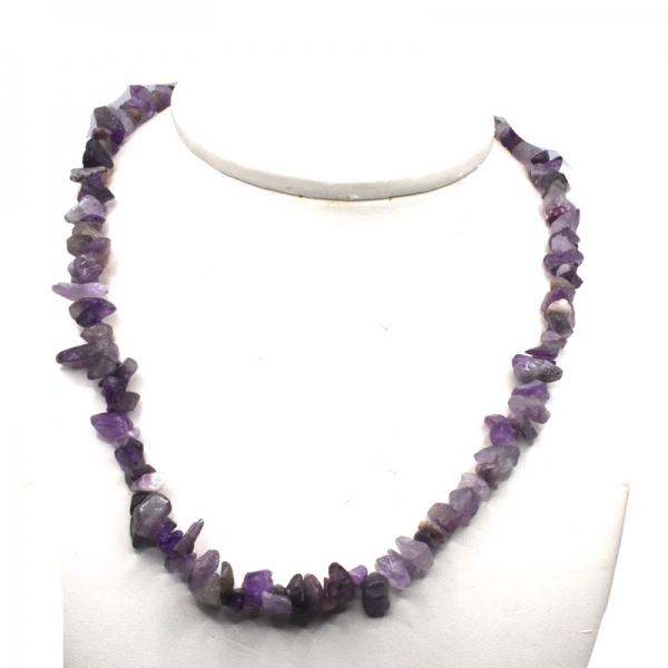 Κολιέ ασημένιο με αμέθυστο 