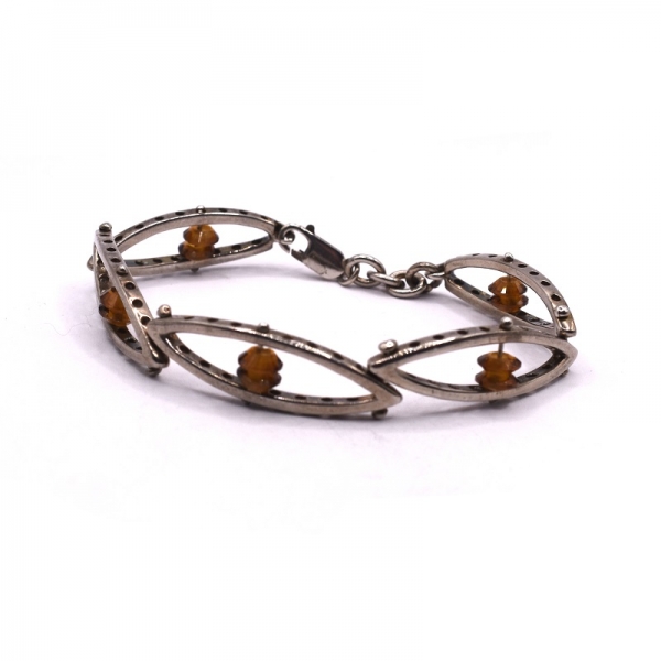 Βραχιόλι ασημένιο  925 με πέτρες