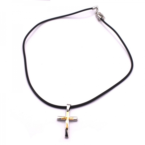 Ανδρικός σταυρός με ατσάλι 