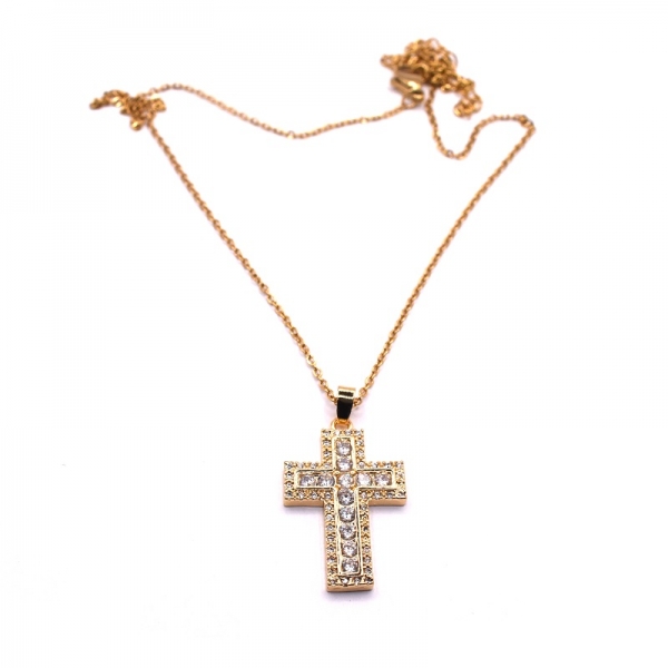 Σταυρός ατσάλι με πέτρες