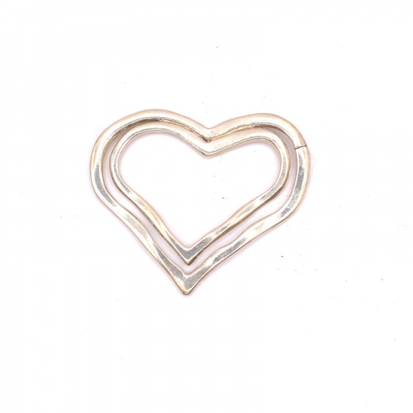 Aσημένιο μενταγιόν 925 καρδιά