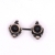Σκουλαρίκια ασημένια με όνυχα πέτρα